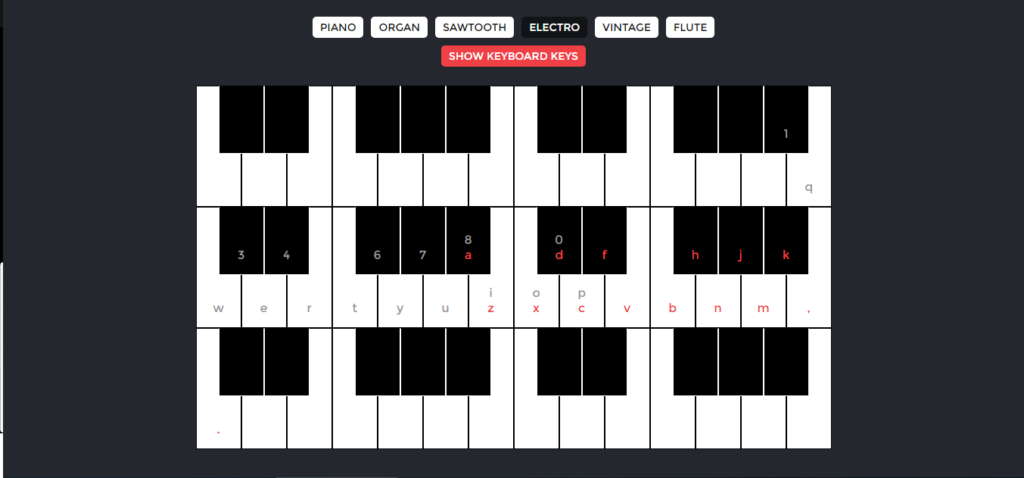 Testei um site de piano virtual, Metrônomo, Exercícios, E muito mais